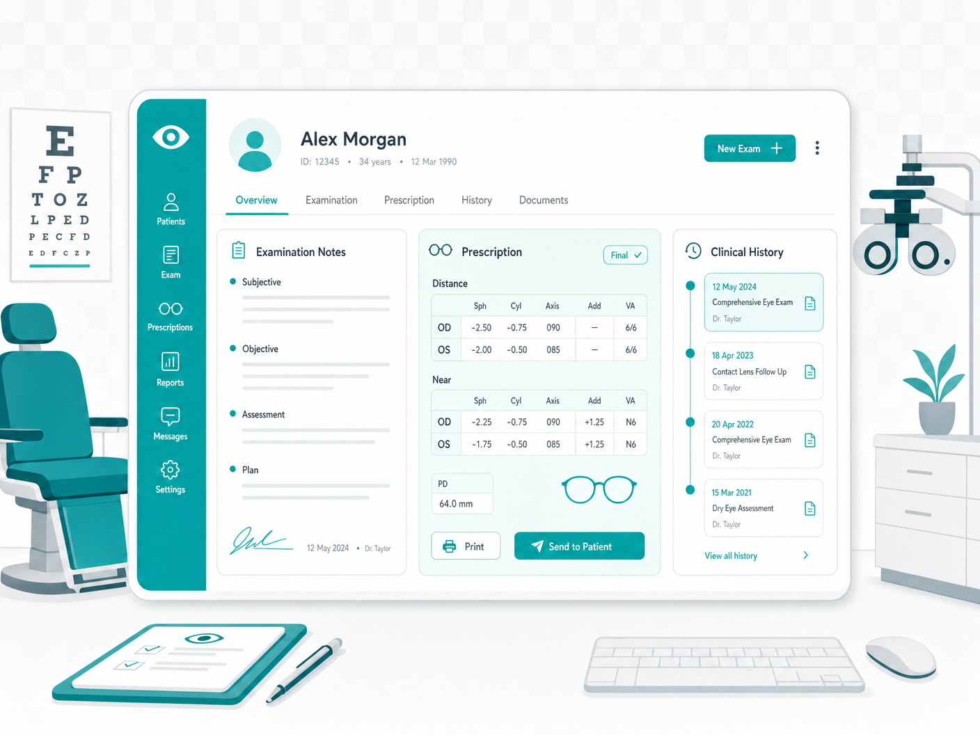 Clinical records interface